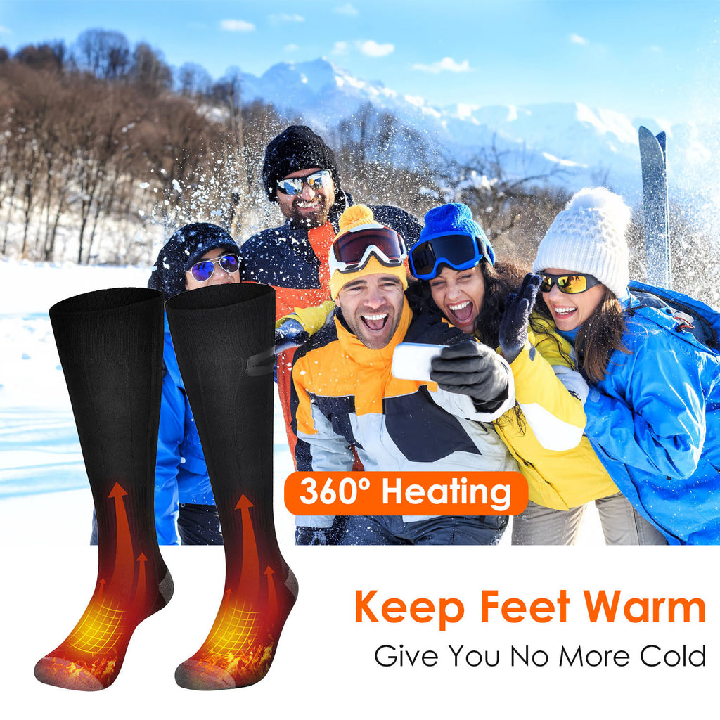 SlopeLine™ Heated Socks — Rechargeable Thermal Comfort for Winter Adventures
