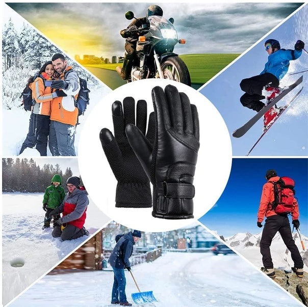 SlopeLine Heated Ski Gloves – Windproof, Thermal, USB-Powered Warmth