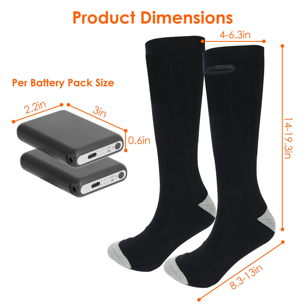 SlopeLine™ Heated Socks — Rechargeable Thermal Comfort for Winter Adventures