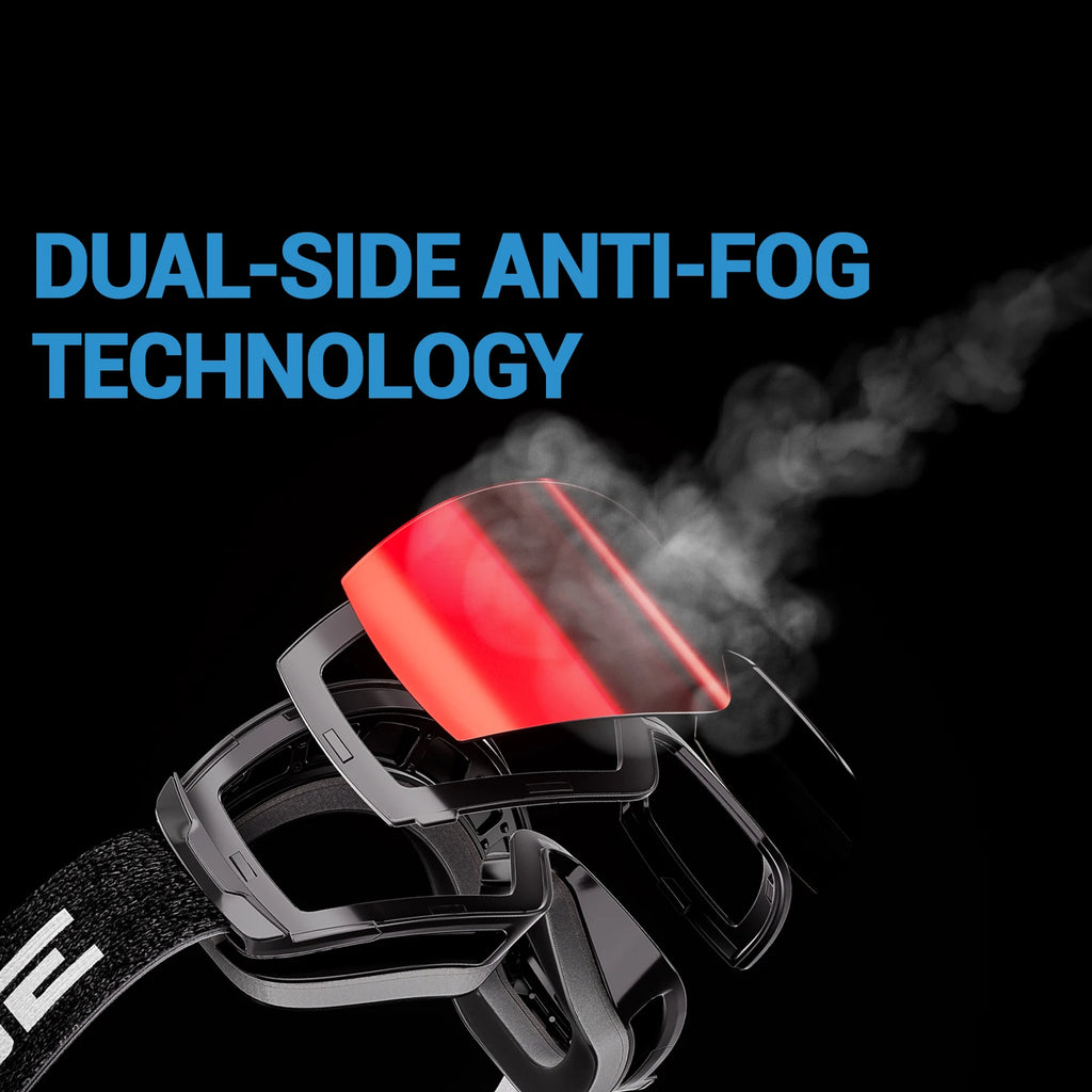 SlopeLine Magnetic Anti-Fog Ski Goggles – UV Protection & High-Contrast Lenses