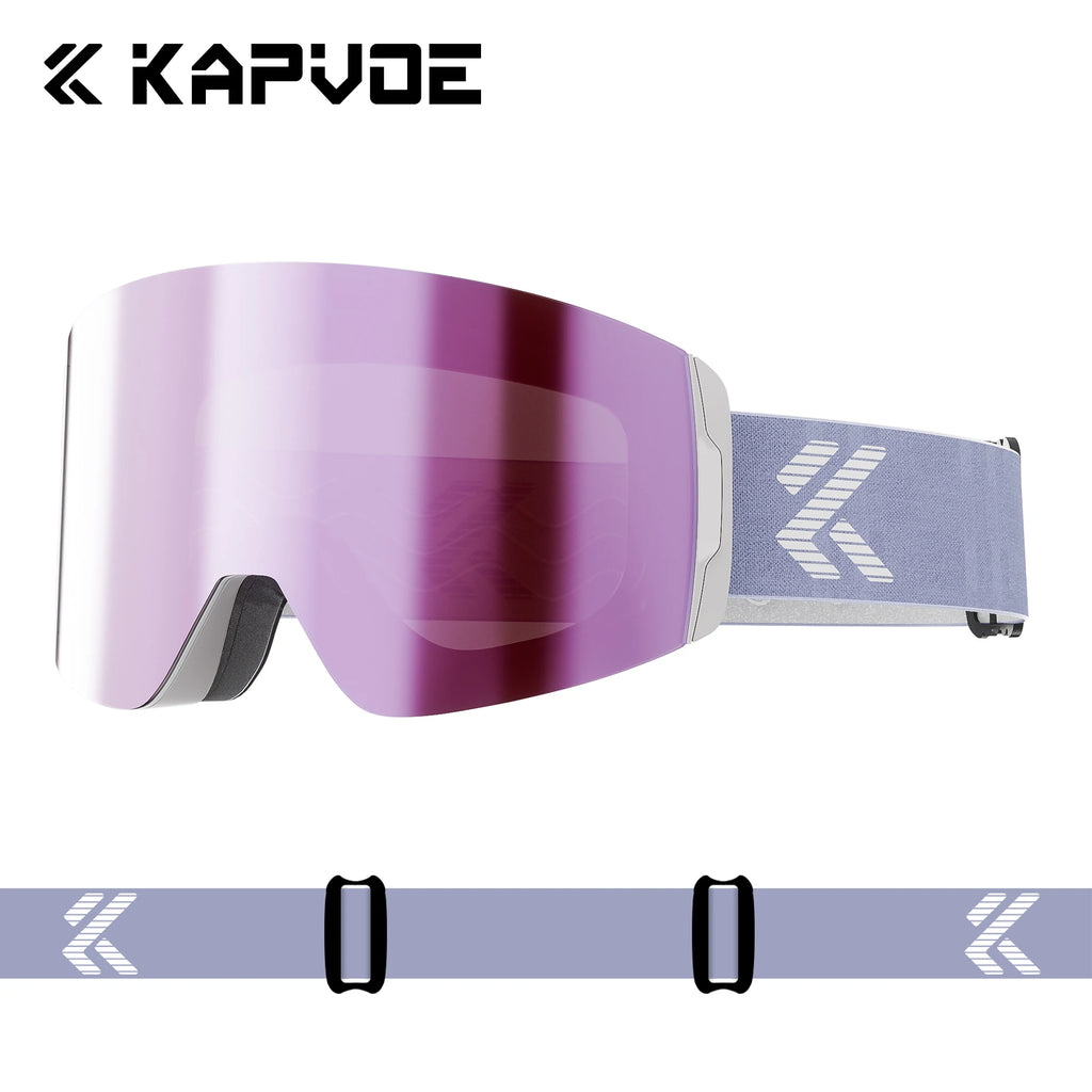 SlopeLine Magnetic Anti-Fog Ski Goggles – UV Protection & High-Contrast Lenses