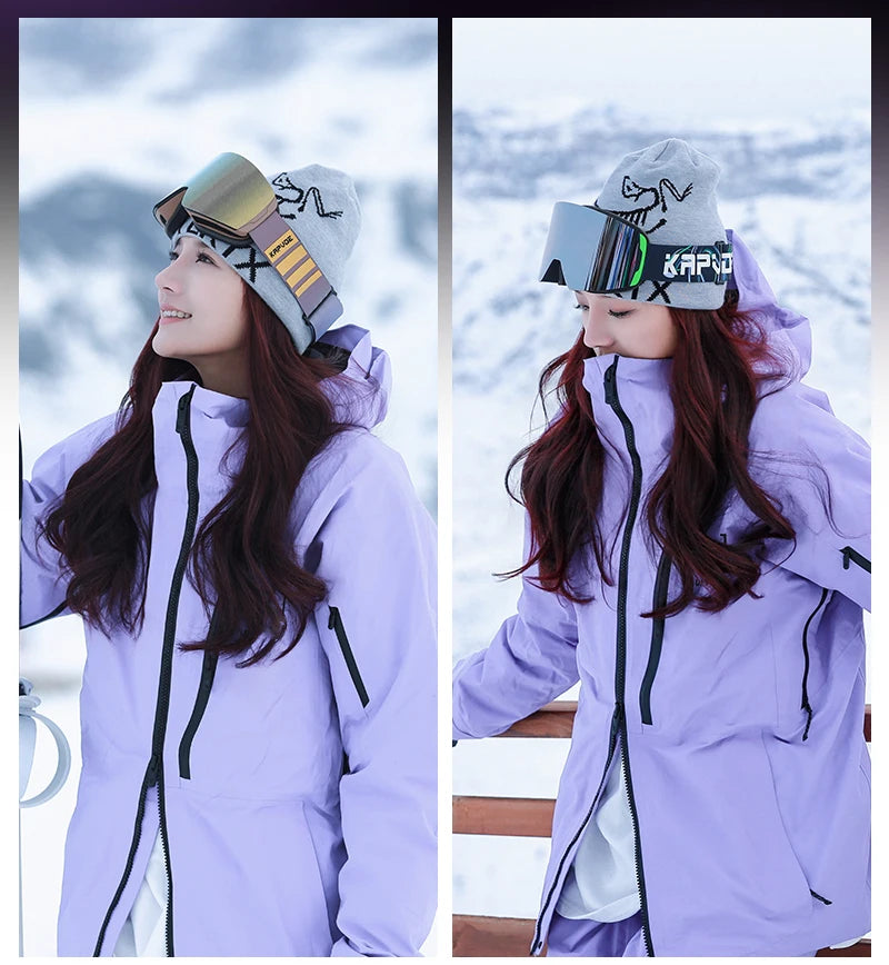 SlopeLine Magnetic Anti-Fog Ski Goggles – UV Protection & High-Contrast Lenses