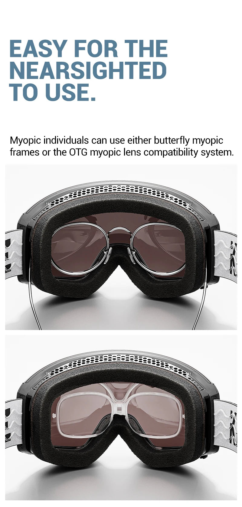 SlopeLine Magnetic Anti-Fog Ski Goggles – UV Protection & High-Contrast Lenses