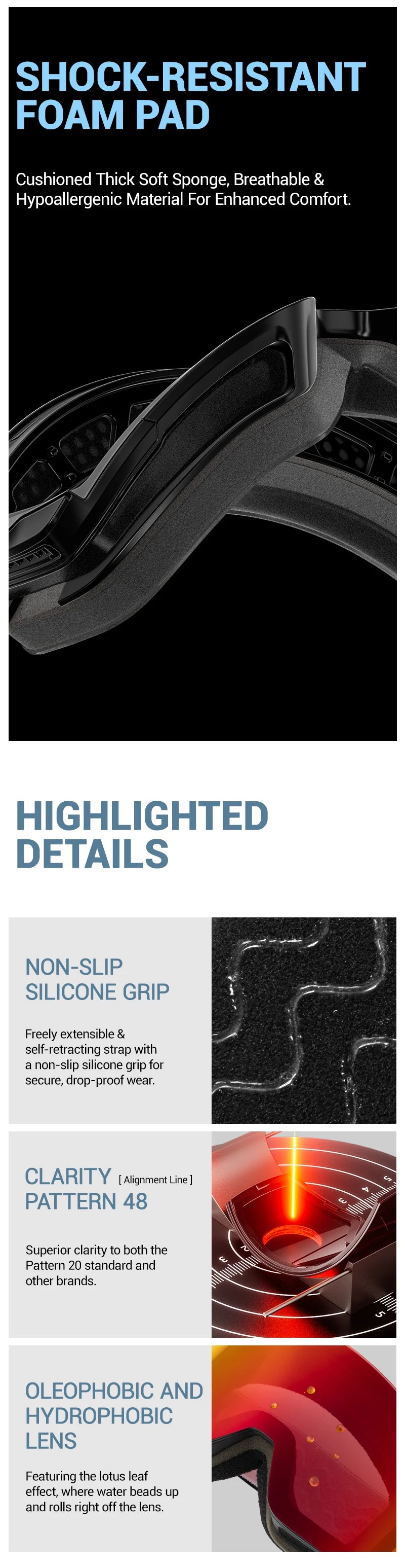 SlopeLine Magnetic Anti-Fog Ski Goggles – UV Protection & High-Contrast Lenses