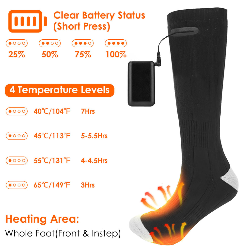 SlopeLine™ Heated Socks — Rechargeable Thermal Comfort for Winter Adventures